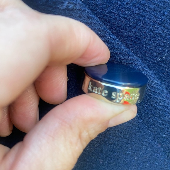 Kate Spade Wool Blend Navy Double Breast Peacoat Size XS - Picture 6 of 9